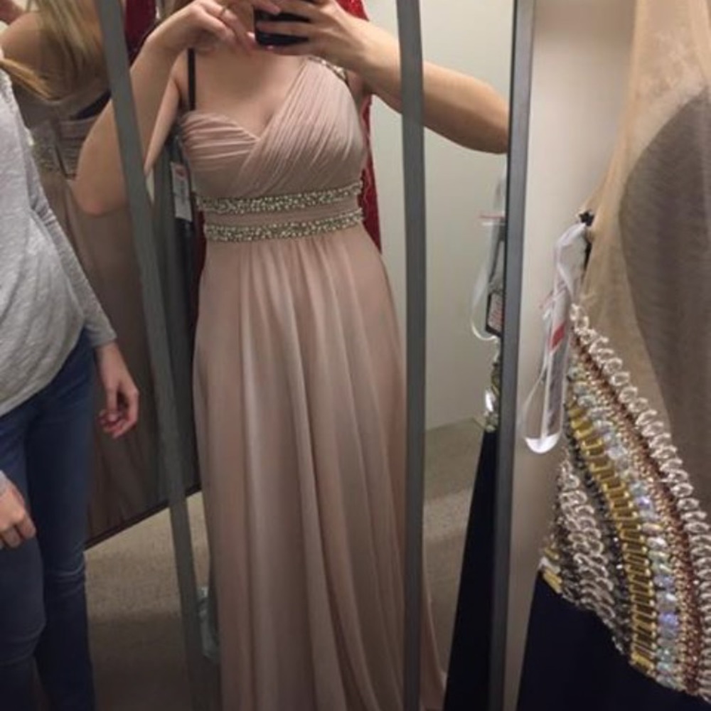 Dusty rose formal dress